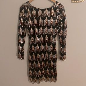 Charlotte Russe Black/Gold Dress